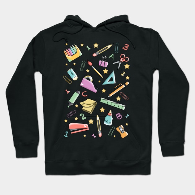 For the love of stationary Hoodie by Manxcraft